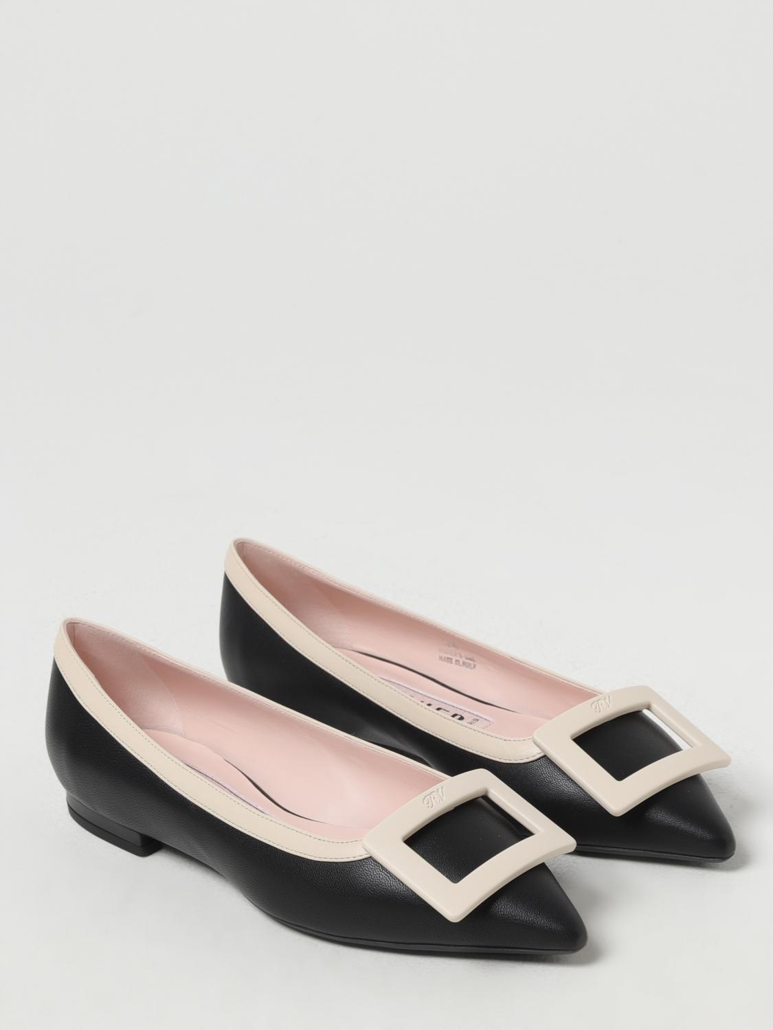 ROGER VIVIER BALLERINE: Ballerine Gommettine bicolor in nappa Roger Vivier, Nero - Img 2