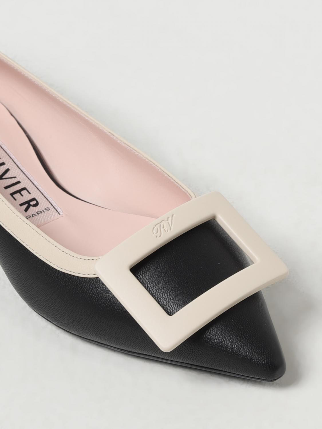 ROGER VIVIER BALLERINE: Ballerine Gommettine bicolor in nappa Roger Vivier, Nero - Img 4