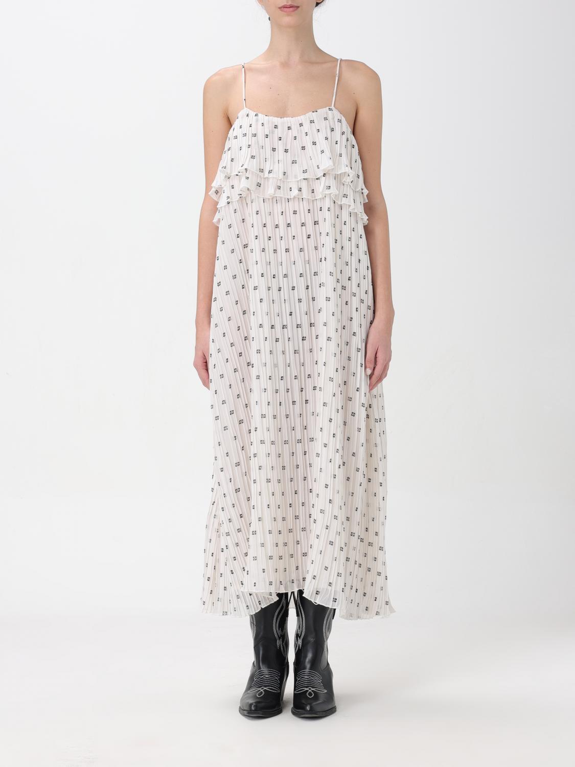 ワンピース GANNI Woman Dress White F8695 135 Ganni Outlet: Dress woman - White | Ganni dress F8695 online