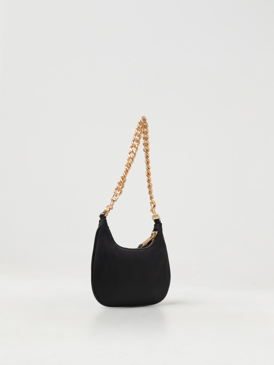 MOSCHINO COUTURE BORSA MINI: Borsa Love Moschino in nylon e pelle , Nero - Img 3