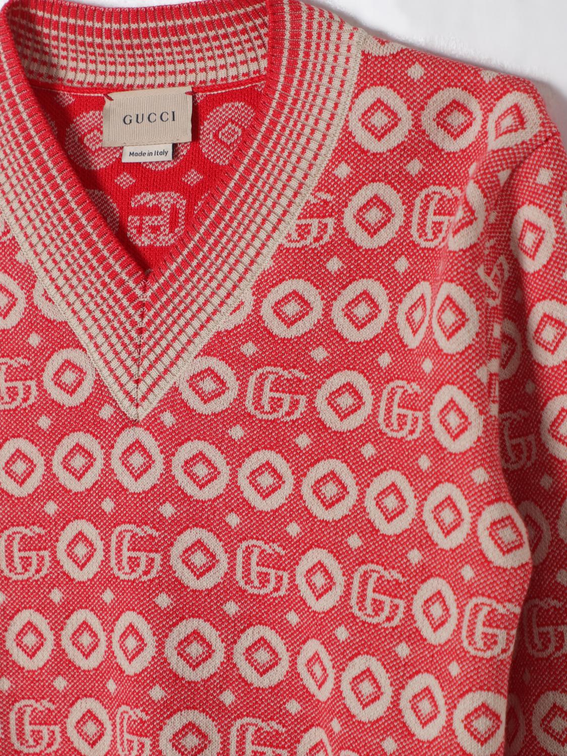 GUCCI SWEATER: Sweater kids Gucci, Red - Img 3