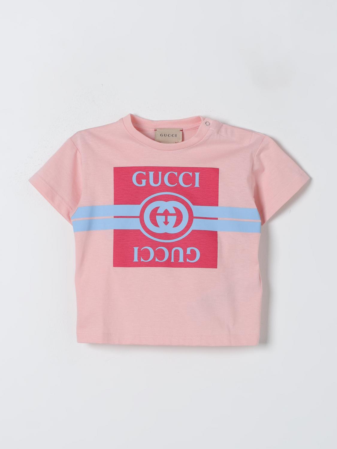 GUCCI T-SHIRT: T-shirt GG Gucci, Rosa - Img 1