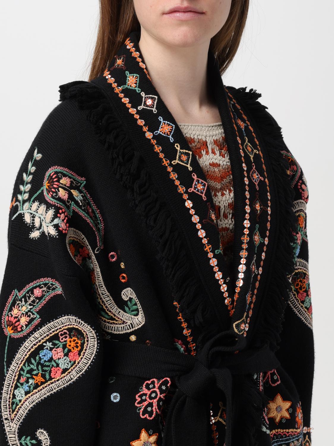 Alanui cashmere cardigan alanui cardigan donna Bandana jacquard cashmere blend cardigan ALANUI