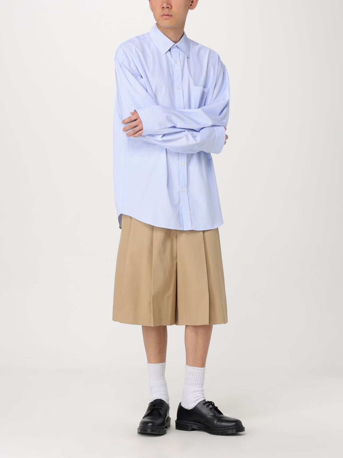 AMBUSH CAMICIA: Camicia classica Ambush in popeline a righe , Azzurro - Img 2