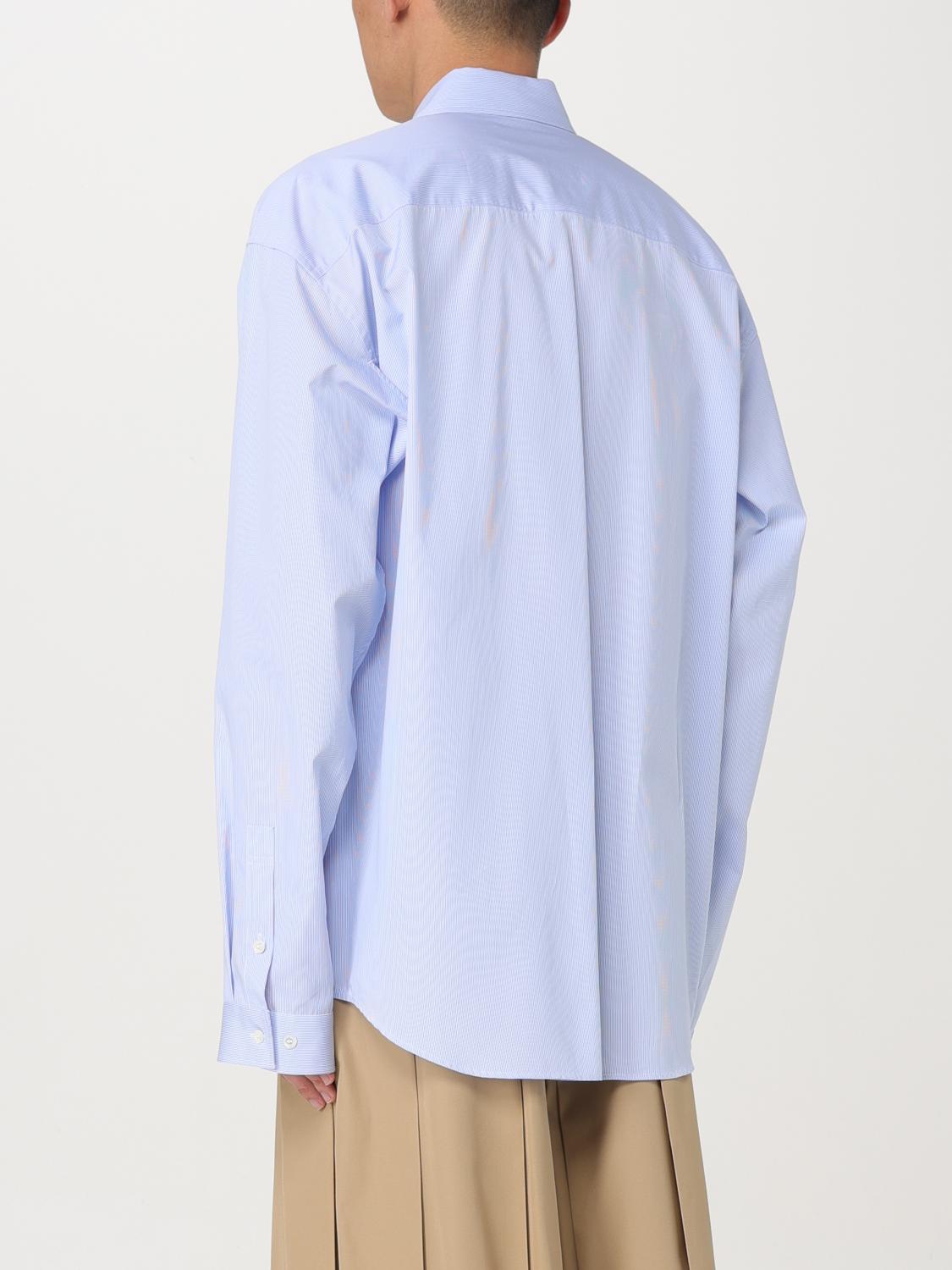 AMBUSH CAMICIA: Camicia classica Ambush in popeline a righe , Azzurro - Img 3
