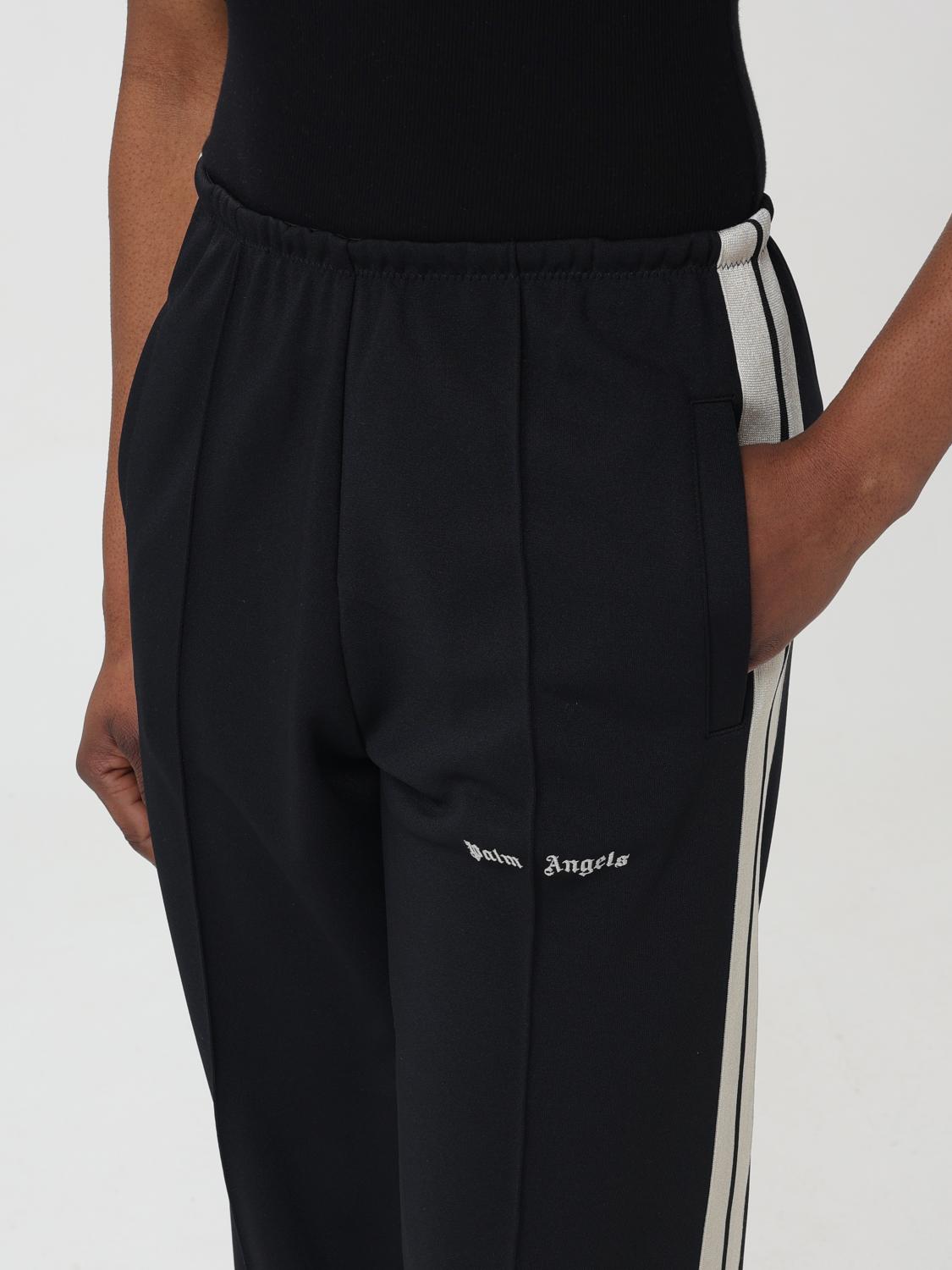 Palm Angels Pants woman - Black | PWCJ010S24FAB001 | GIGLIO.COM