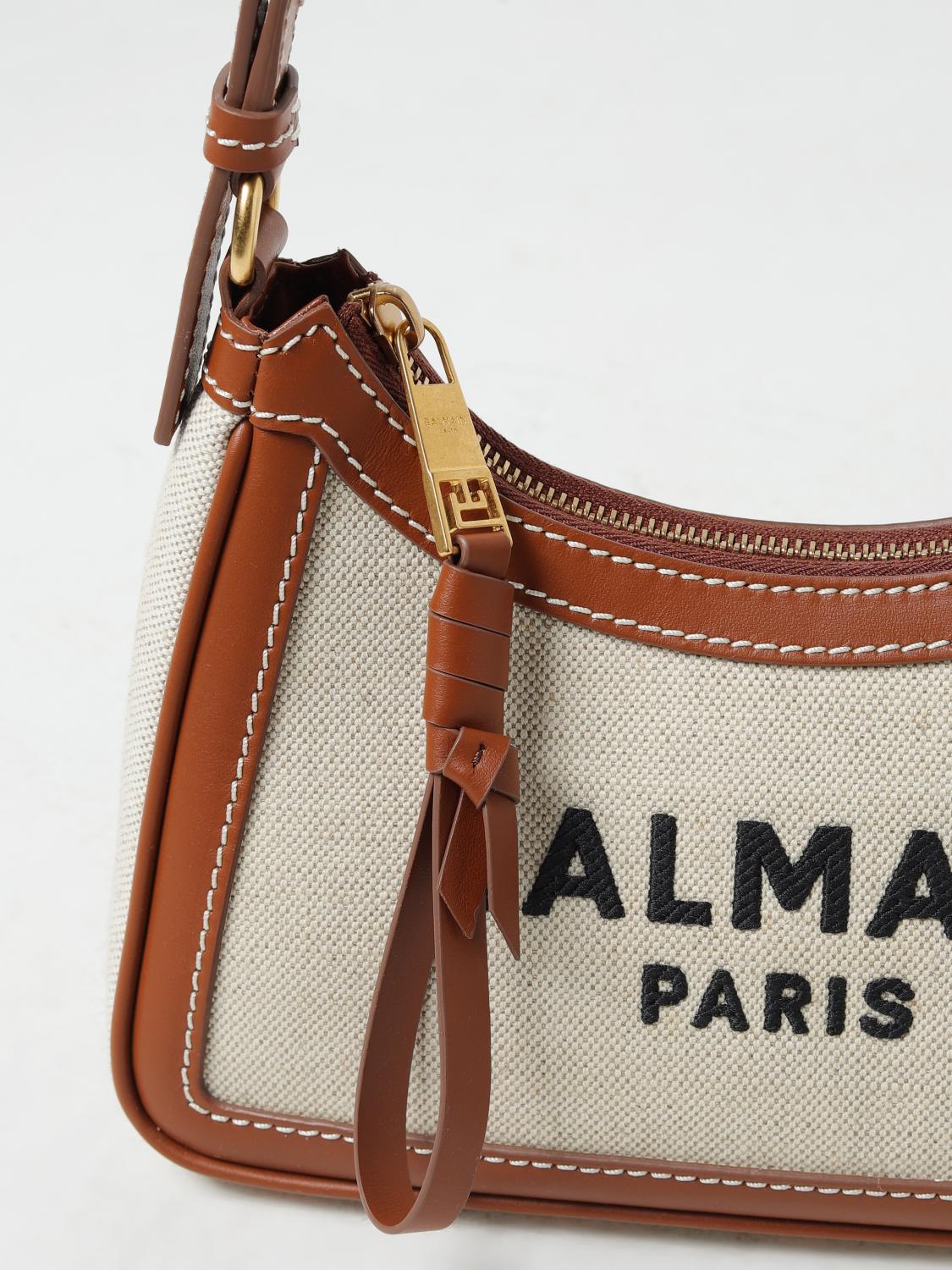 Balmain Shoulder bag woman - Beige | CN1BT743TCFE | GIGLIO.COM