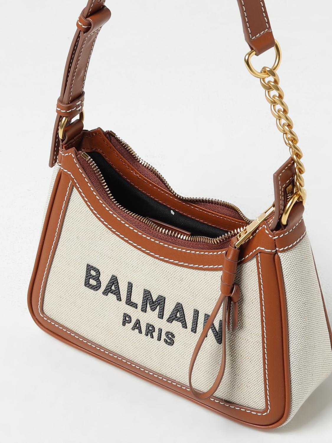 Balmain Shoulder bag woman - Beige | CN1BT743TCFE | GIGLIO.COM
