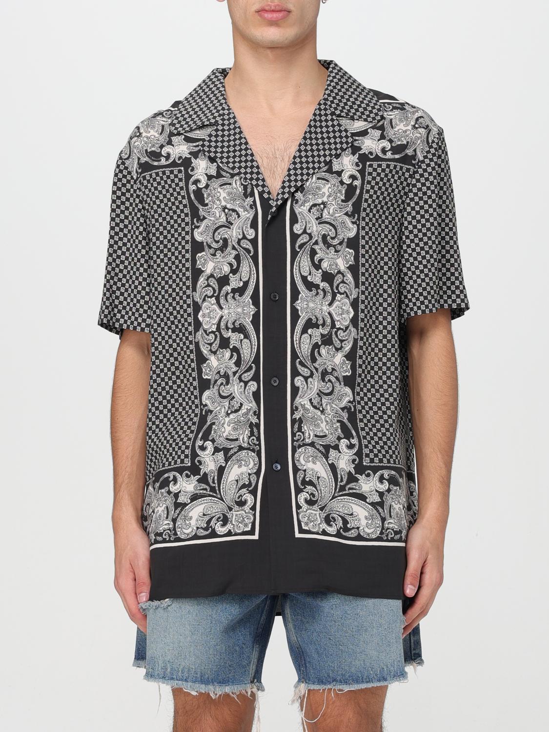 BALMAIN CAMICIA: Camicia Balmain stampata, Nero - Img 1