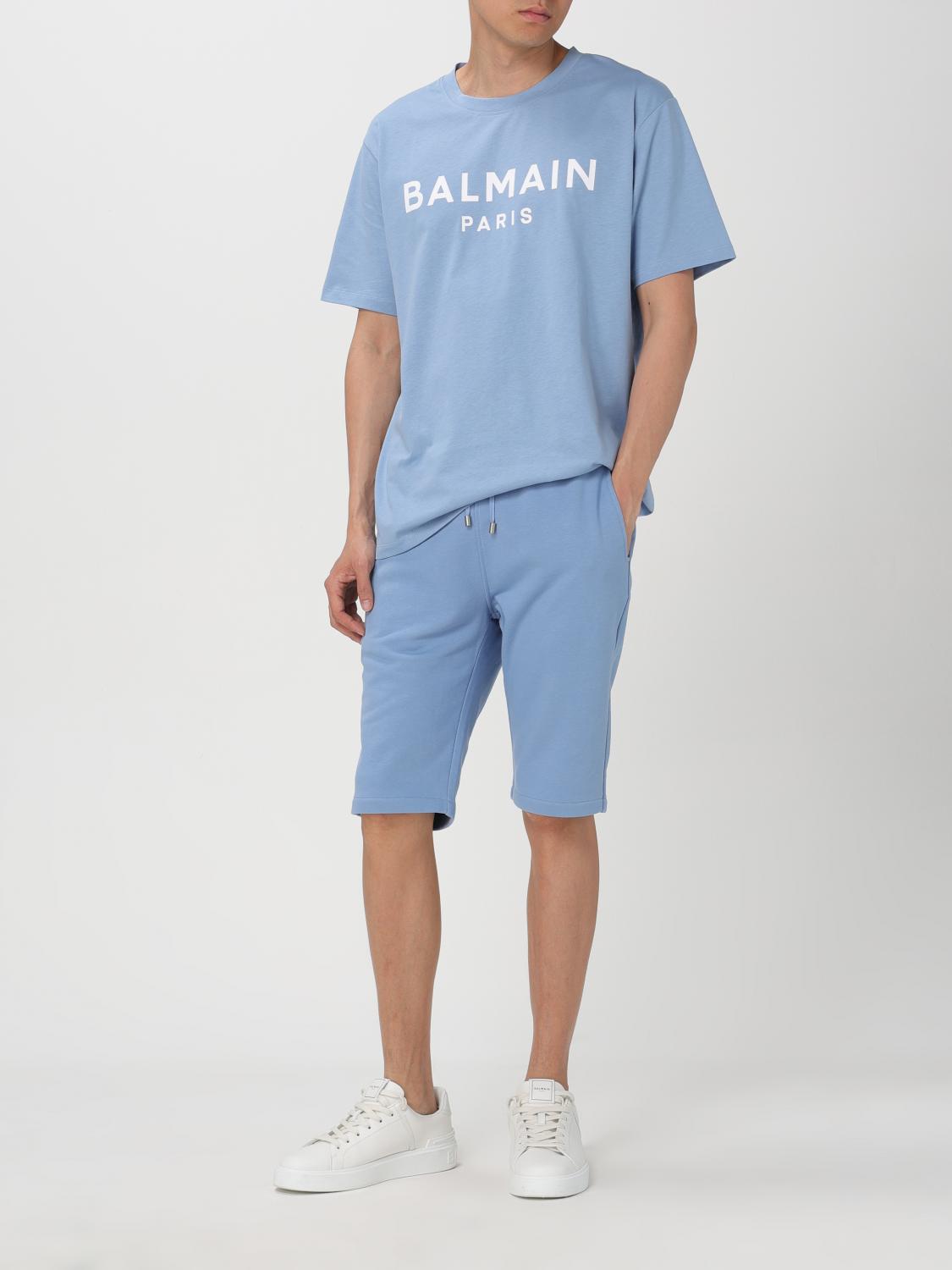 BALMAIN CAMISETA: Camiseta hombre Balmain, Azul Claro - Img 2