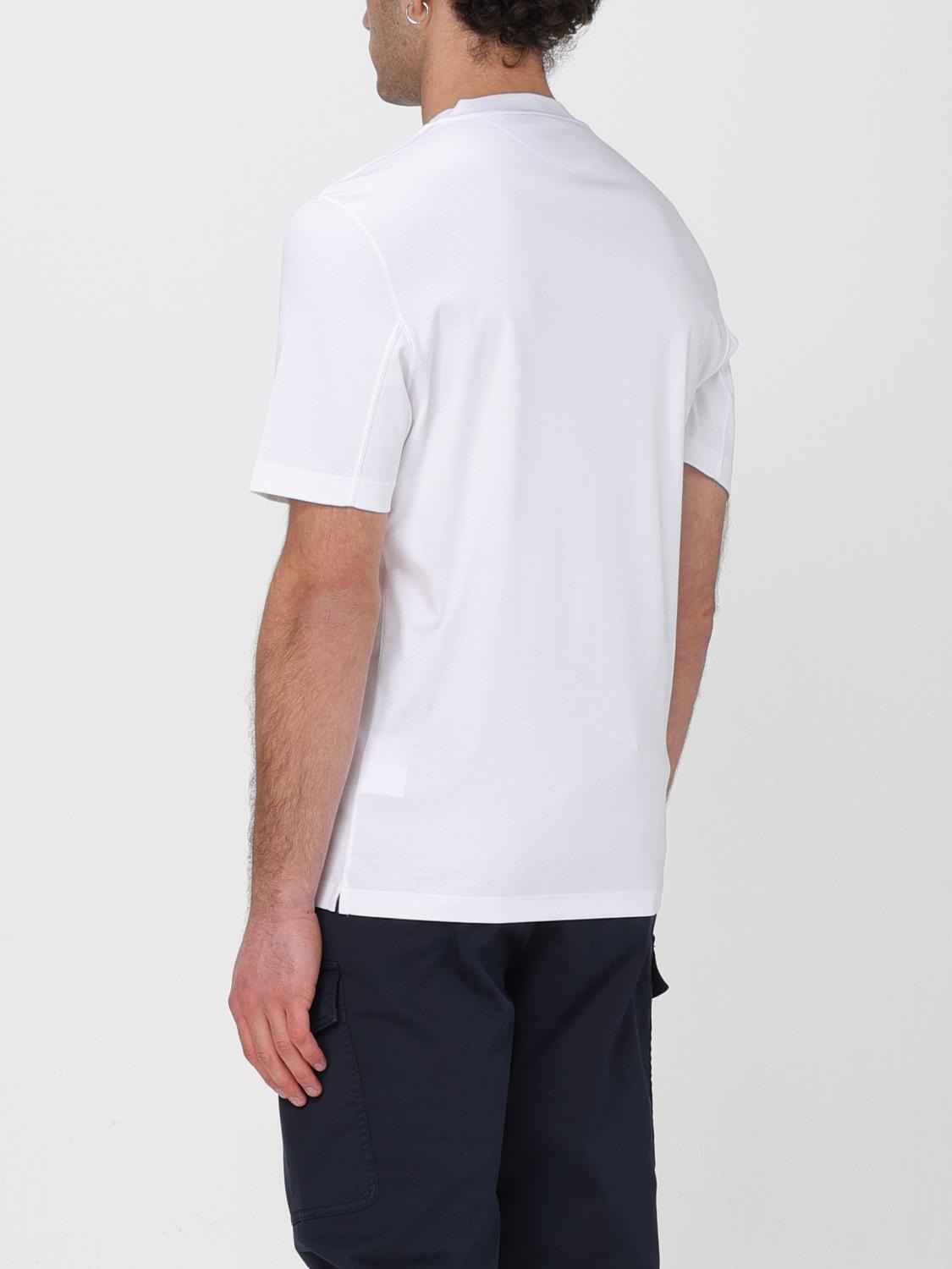 BRUNELLO CUCINELLI CAMISETA: Camiseta de algodón Brunello Cucinelli, Blanco - Img 3