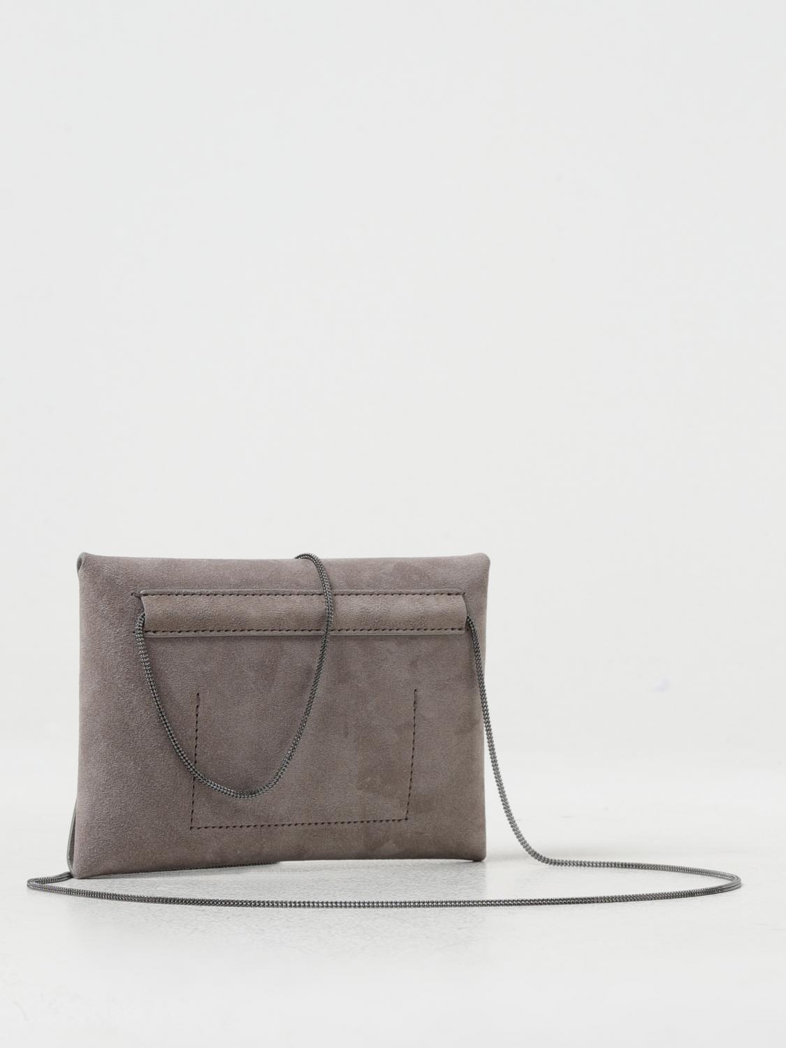 BRUNELLO CUCINELLI MINI BAG: Shoulder bag woman Brunello Cucinelli, Grey - Img 2
