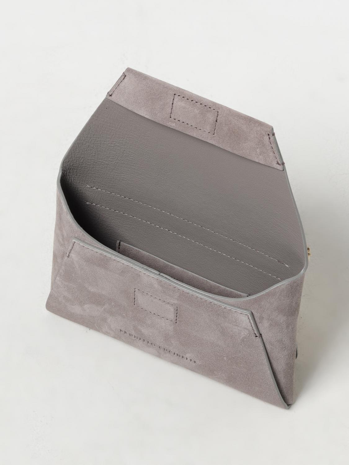 BRUNELLO CUCINELLI MINI BAG: Shoulder bag woman Brunello Cucinelli, Grey - Img 5