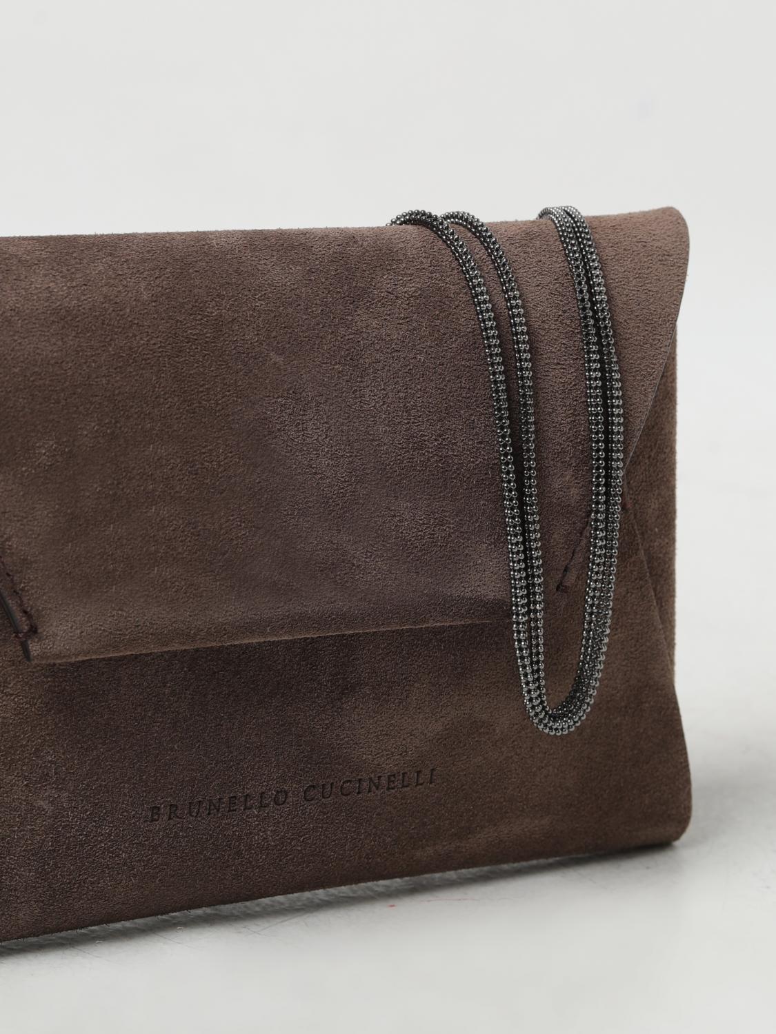 BRUNELLO CUCINELLI MINI BAG: Shoulder bag woman Brunello Cucinelli, Beige - Img 3