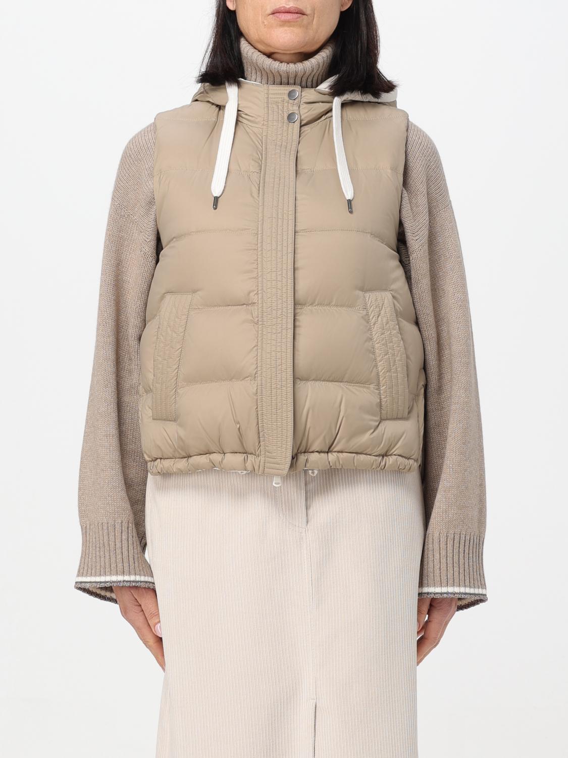 BRUNELLO CUCINELLI WESTE: Jacke damen Brunello Cucinelli, Beige - Img 1