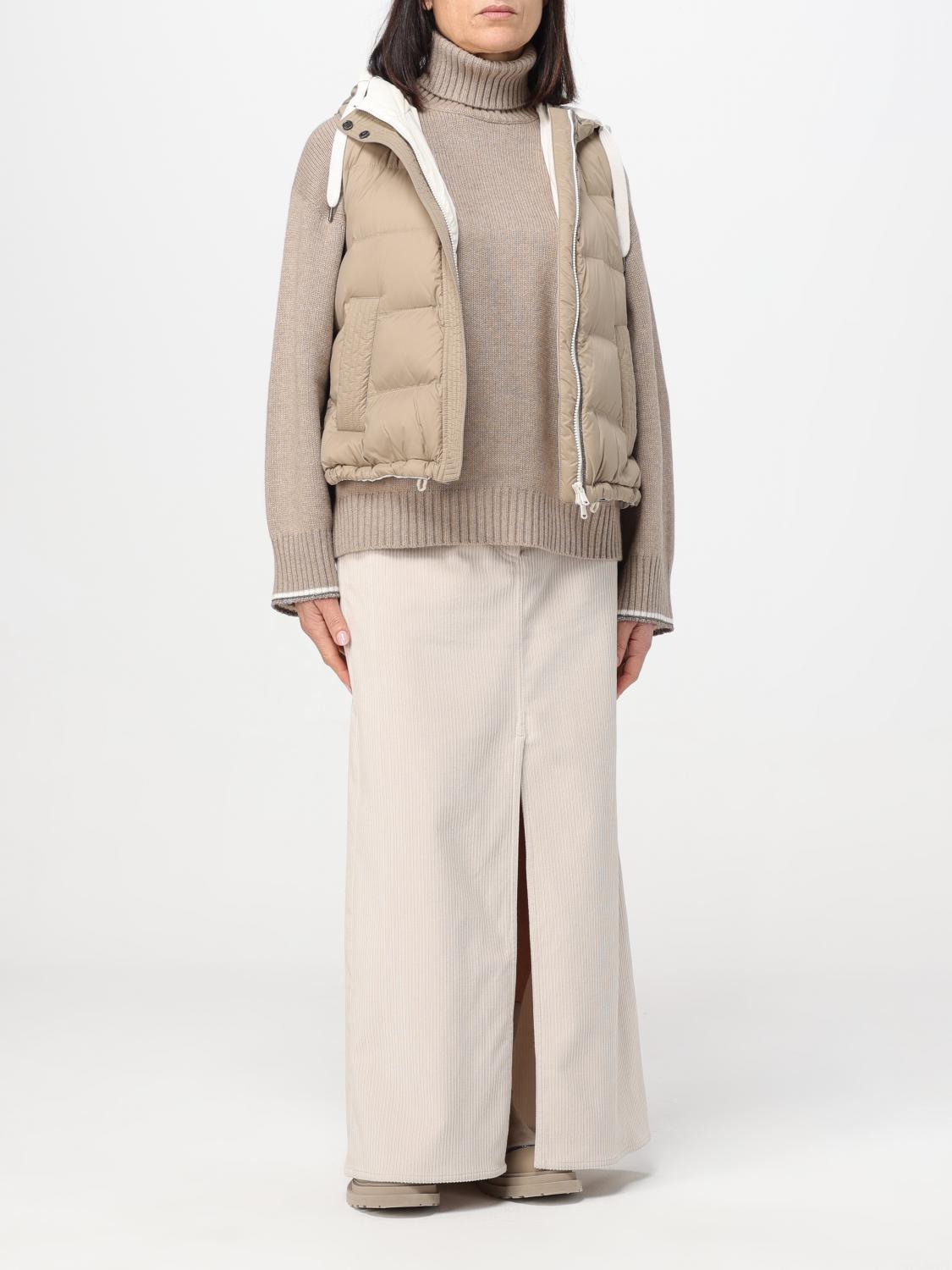 BRUNELLO CUCINELLI WESTE: Jacke damen Brunello Cucinelli, Beige - Img 2