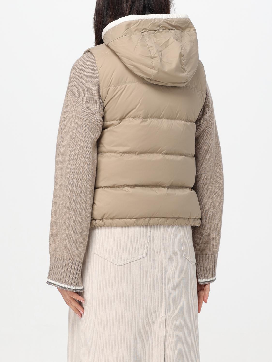 BRUNELLO CUCINELLI WESTE: Jacke damen Brunello Cucinelli, Beige - Img 3