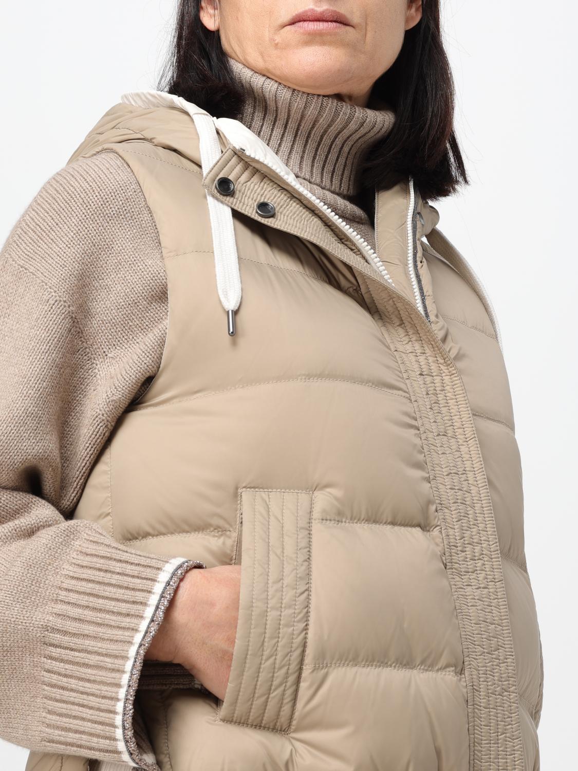 BRUNELLO CUCINELLI WESTE: Jacke damen Brunello Cucinelli, Beige - Img 5