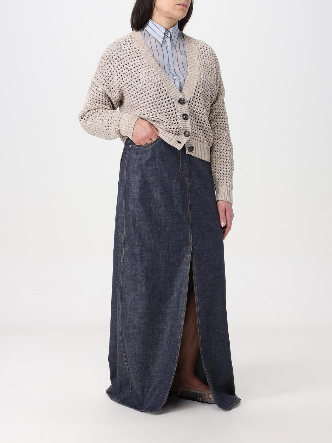 BRUNELLO CUCINELLI カーディガン: セーター レディース Brunello Cucinelli, ベージュ - Img 2