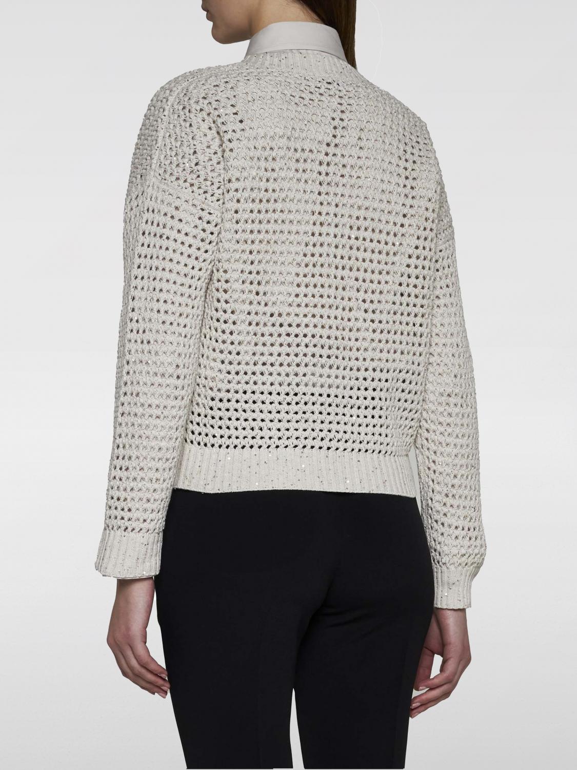 BRUNELLO CUCINELLI CÁRDIGAN: Jersey mujer Brunello Cucinelli, Arena - Img 2