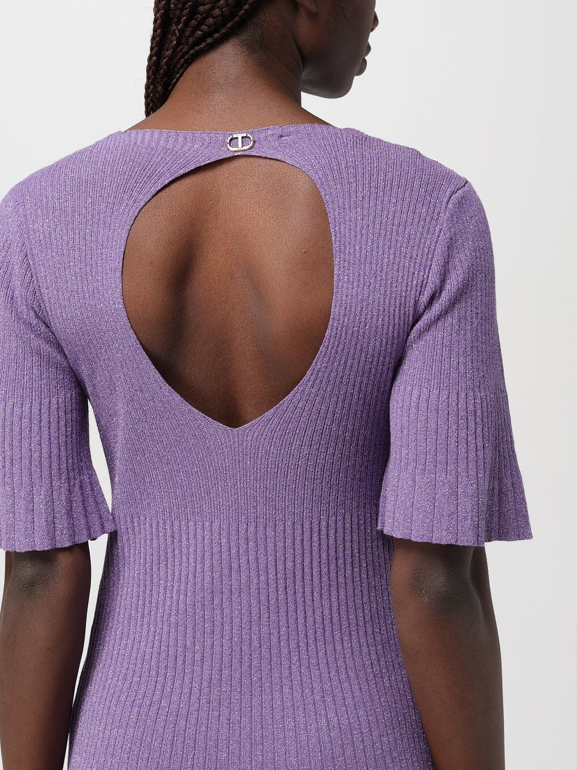TWINSET VESTIDO: Vestido mujer Twinset, Violeta - Img 3