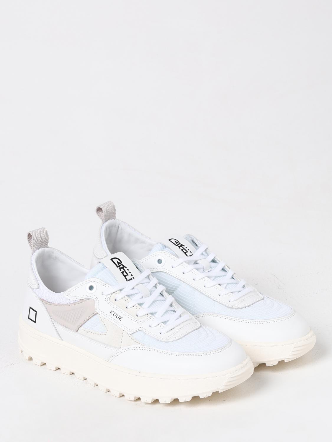 D.A.T.E. SNEAKERS: Sneakers Kdue D.A.T.E. in pelle e mesh, Bianco - Img 2