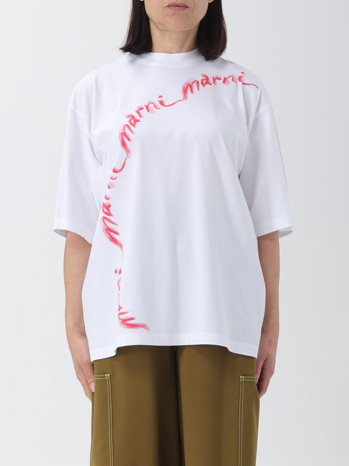【momo】MARNI ホワイト Tシャツ サイズ36 MARNI ホワイト Tシャツ サイズ36 【公式通販】