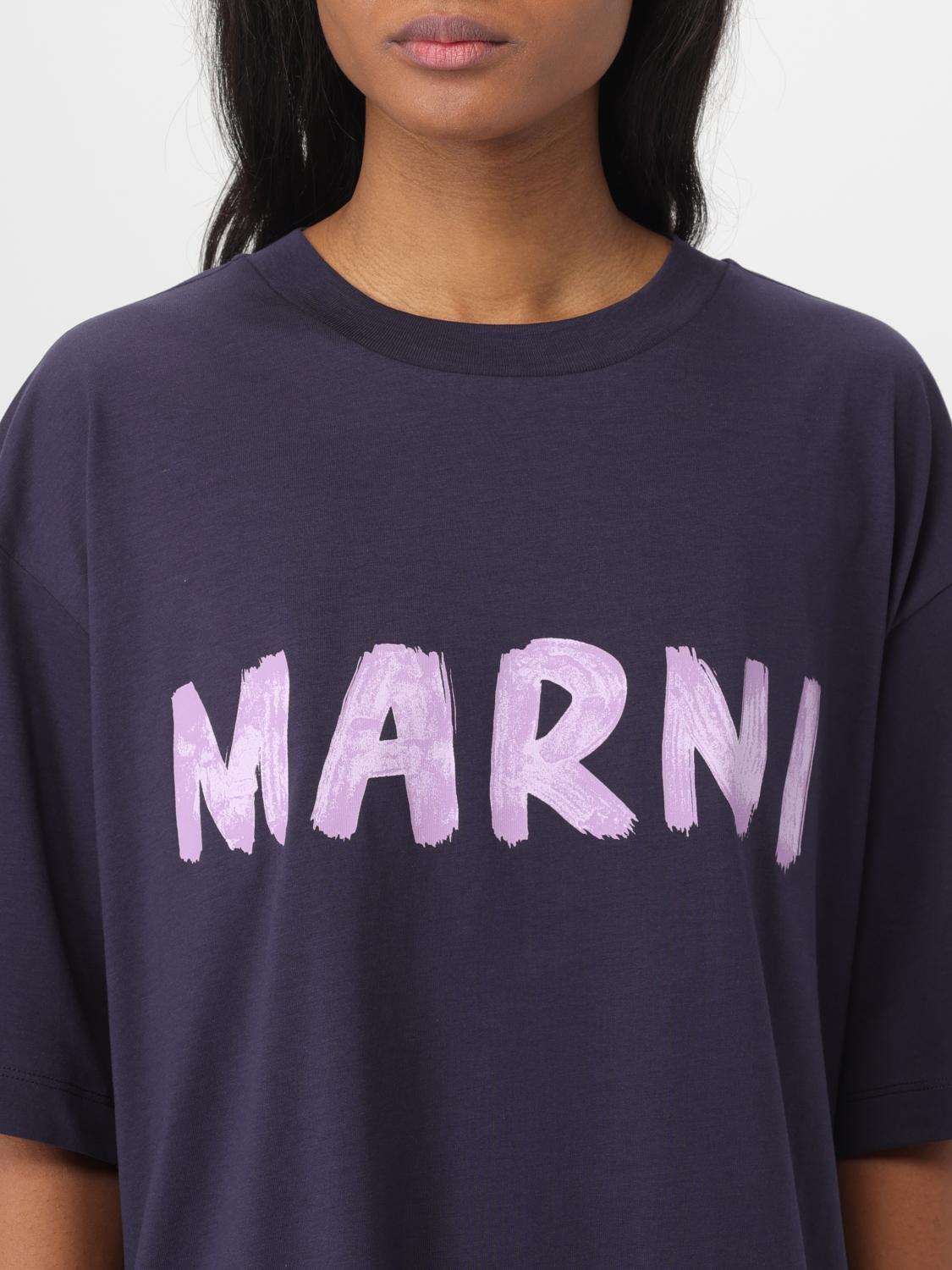 Marni Tシャツ レディース - ネイビー | THJET49EPHUSCS11 | GIGLIO.COM
