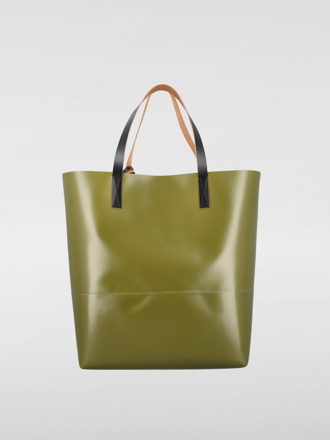 MARNI BORSA A TRACOLLA: Borsa Tribeca Marni in tessuto spalmato, Blue - Img 2