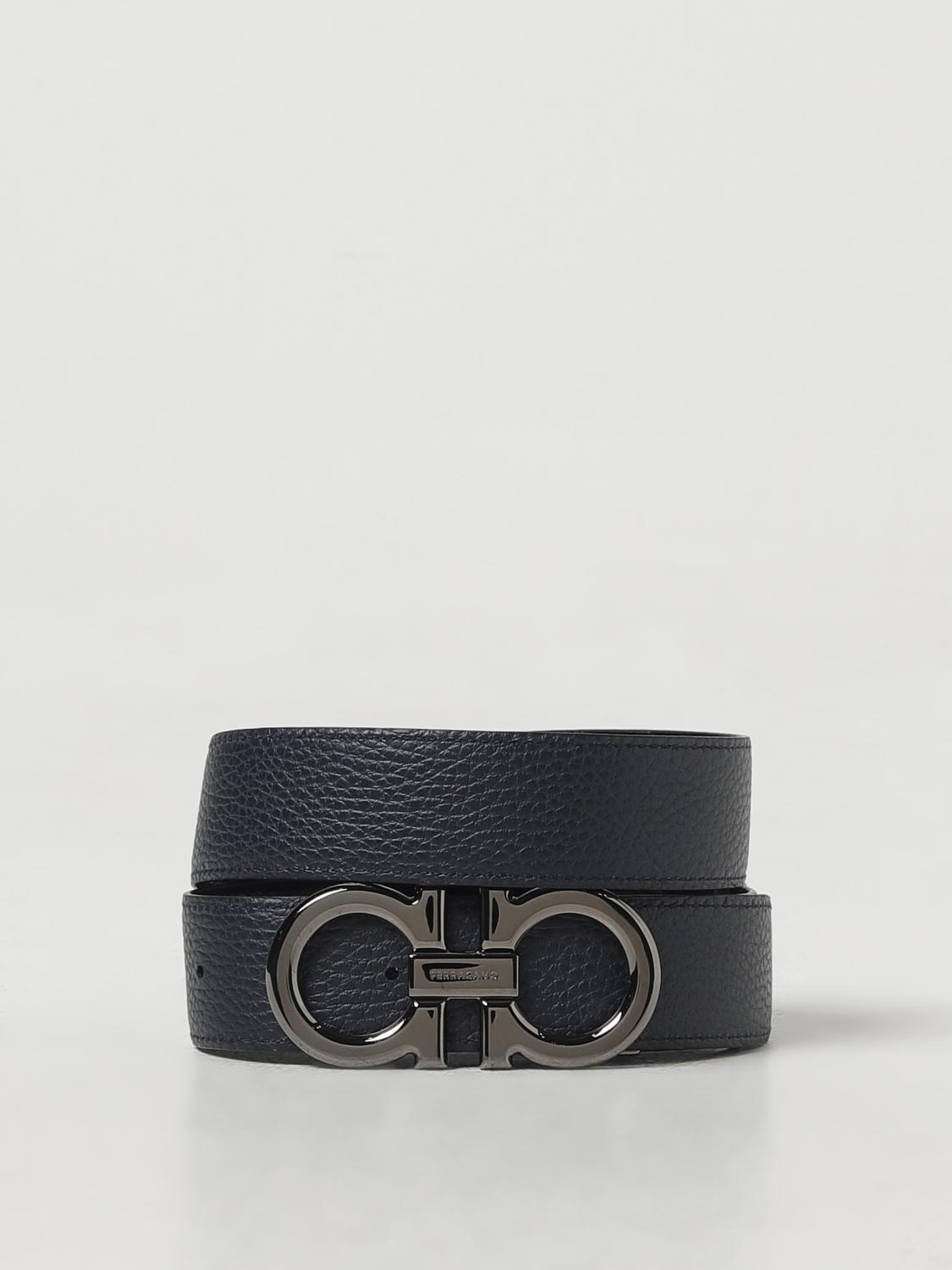 FERRAGAMO BELT: Belt men Ferragamo, Black - Img 2
