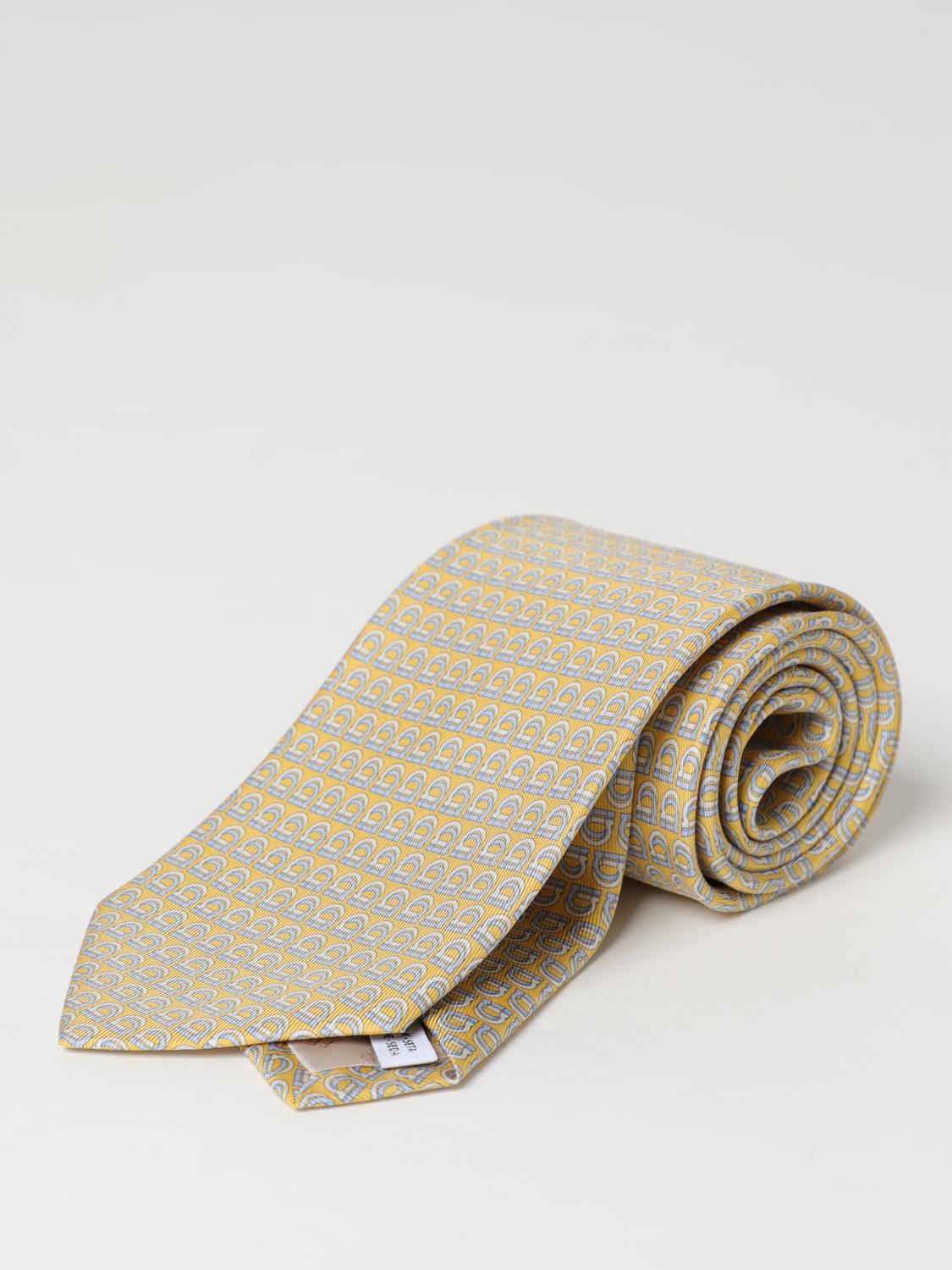 FERRAGAMO TIE: Tie men Ferragamo, Yellow - Img 1