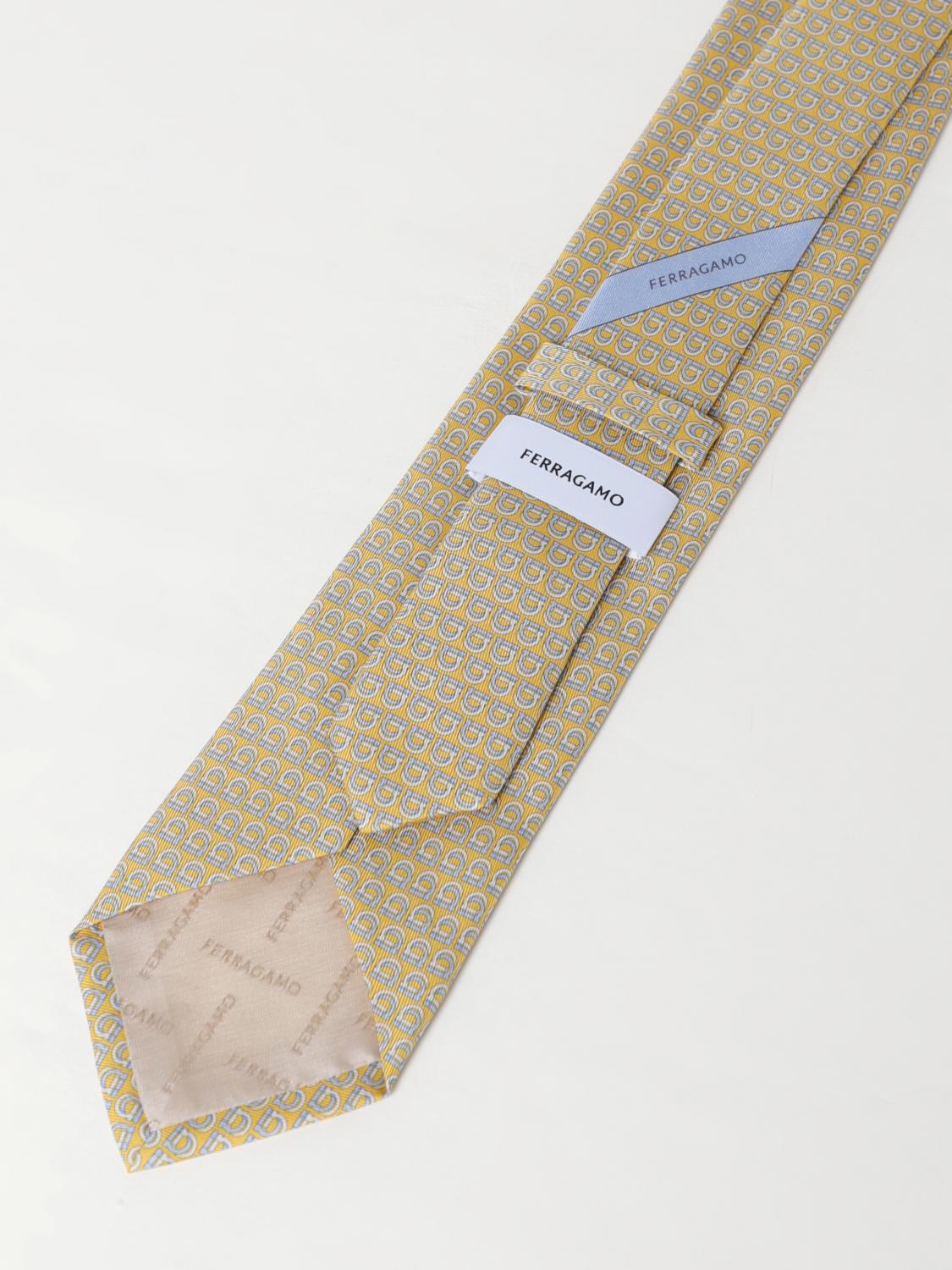 FERRAGAMO TIE: Tie men Ferragamo, Yellow - Img 2