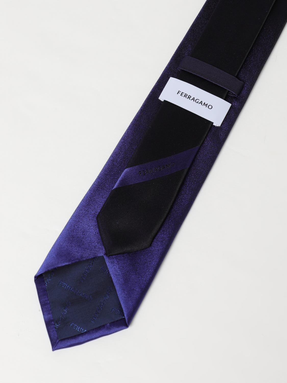 Ferragamo ネクタイ メンズ - ブラック | 350954 769409 | GIGLIO.COM