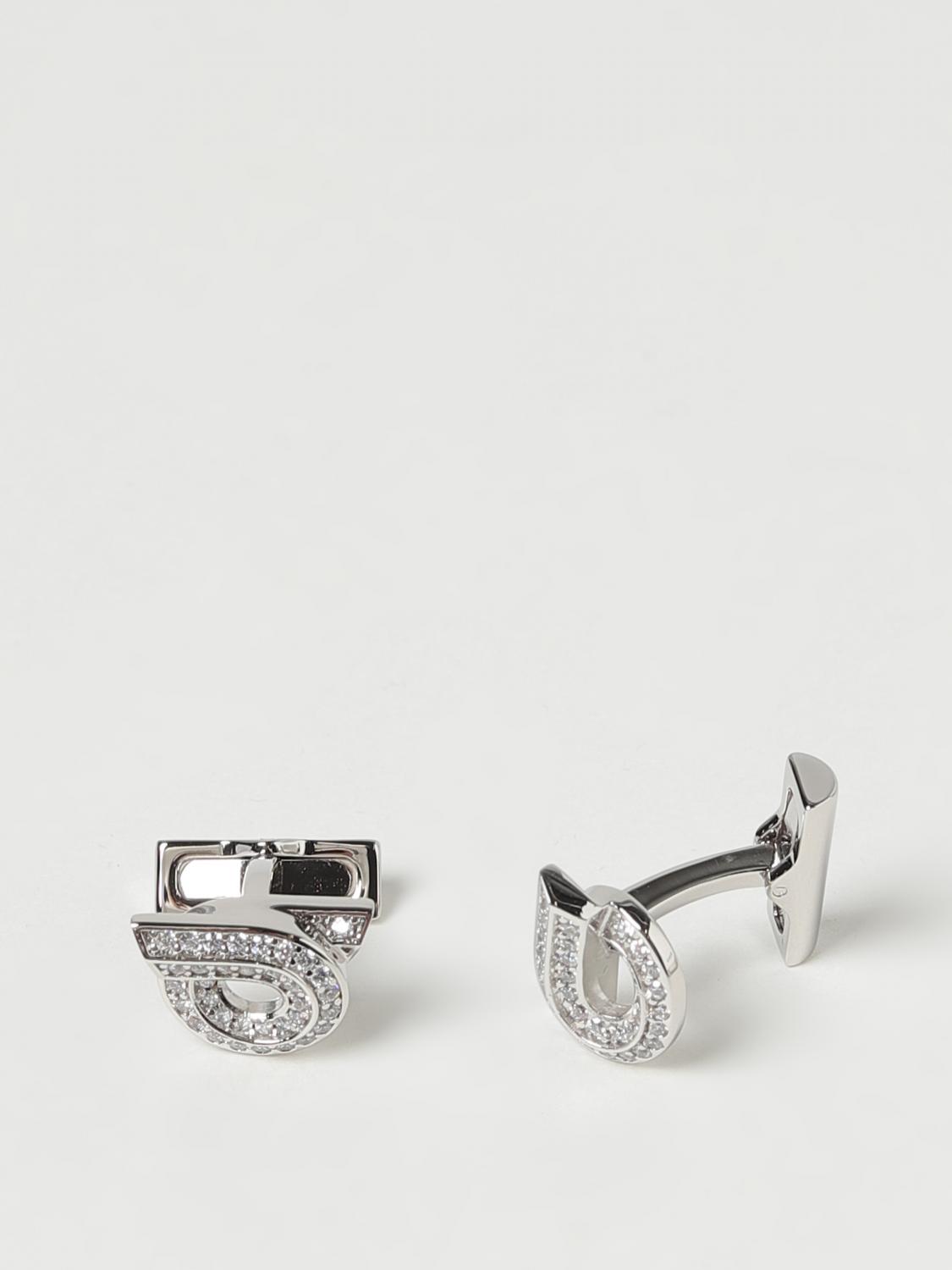 FERRAGAMO CUFFLINKS: Cufflinks men Ferragamo, Silver - Img 1