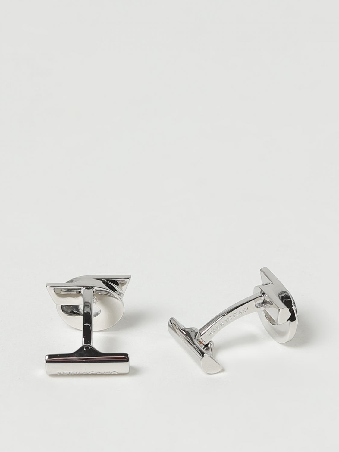 FERRAGAMO CUFFLINKS: Cufflinks men Ferragamo, Silver - Img 2