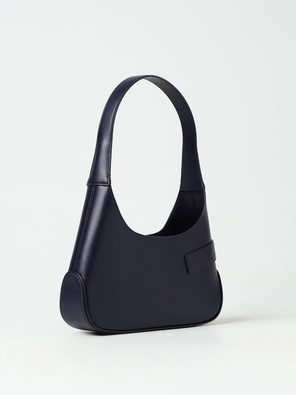 FERRAGAMO BORSA A SPALLA: Borsa Hobo Ferragamo in pelle , Blue - Img 3