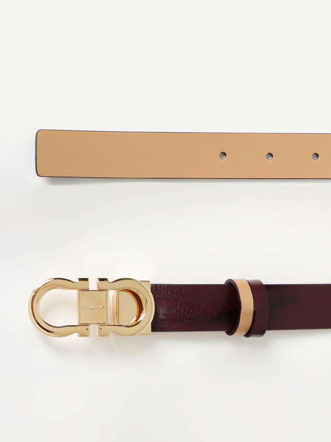 FERRAGAMO BELT: Belt woman Ferragamo, Beige - Img 3