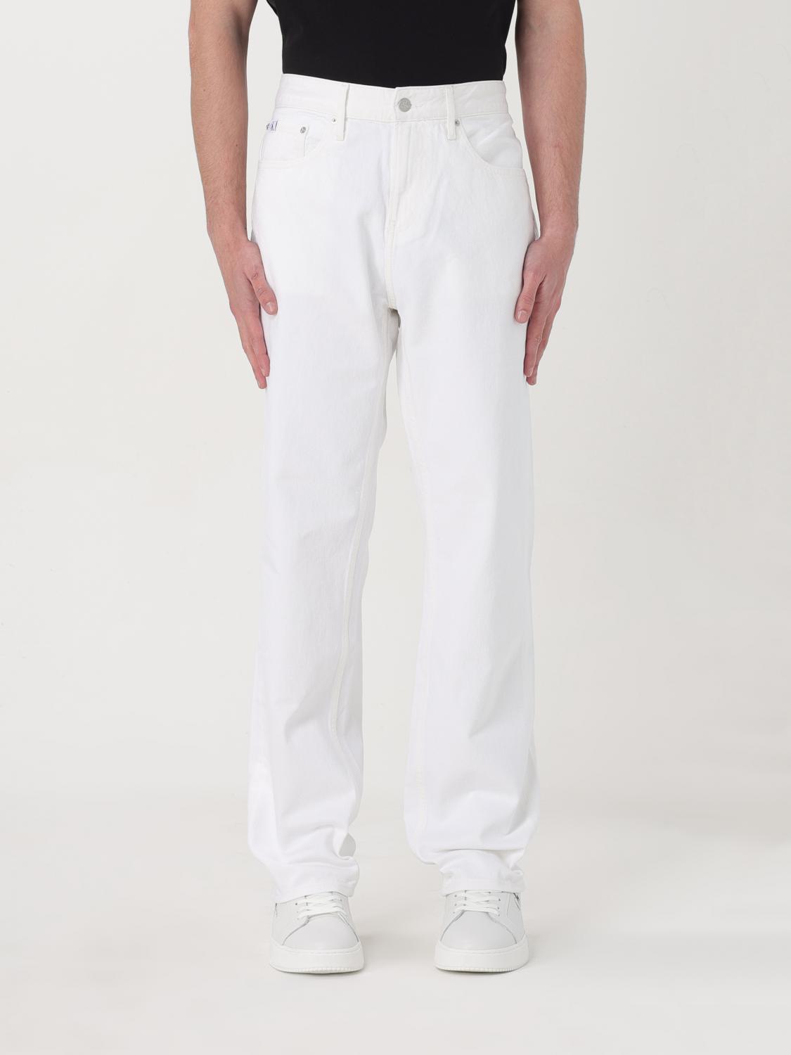 CALVIN KLEIN JEANS: Jeans men Ck Jeans, White - Img 1