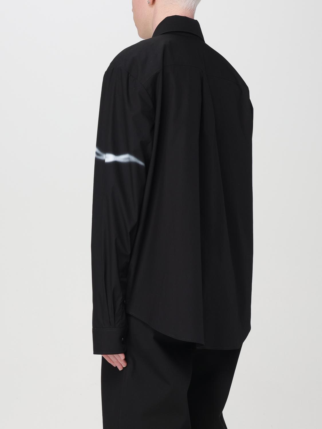AMIRI CAMICIA: Camicia Amiri con stampa logo sfumata, Nero - Img 3