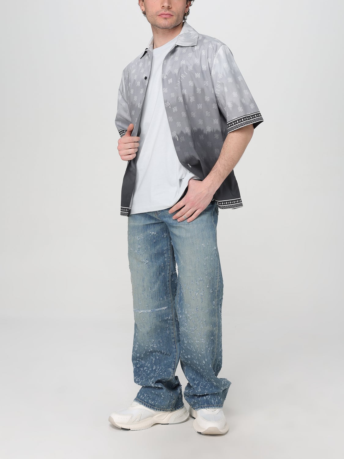 AMIRI HEMD: Hemd herren Amiri, Schwarz - Img 2