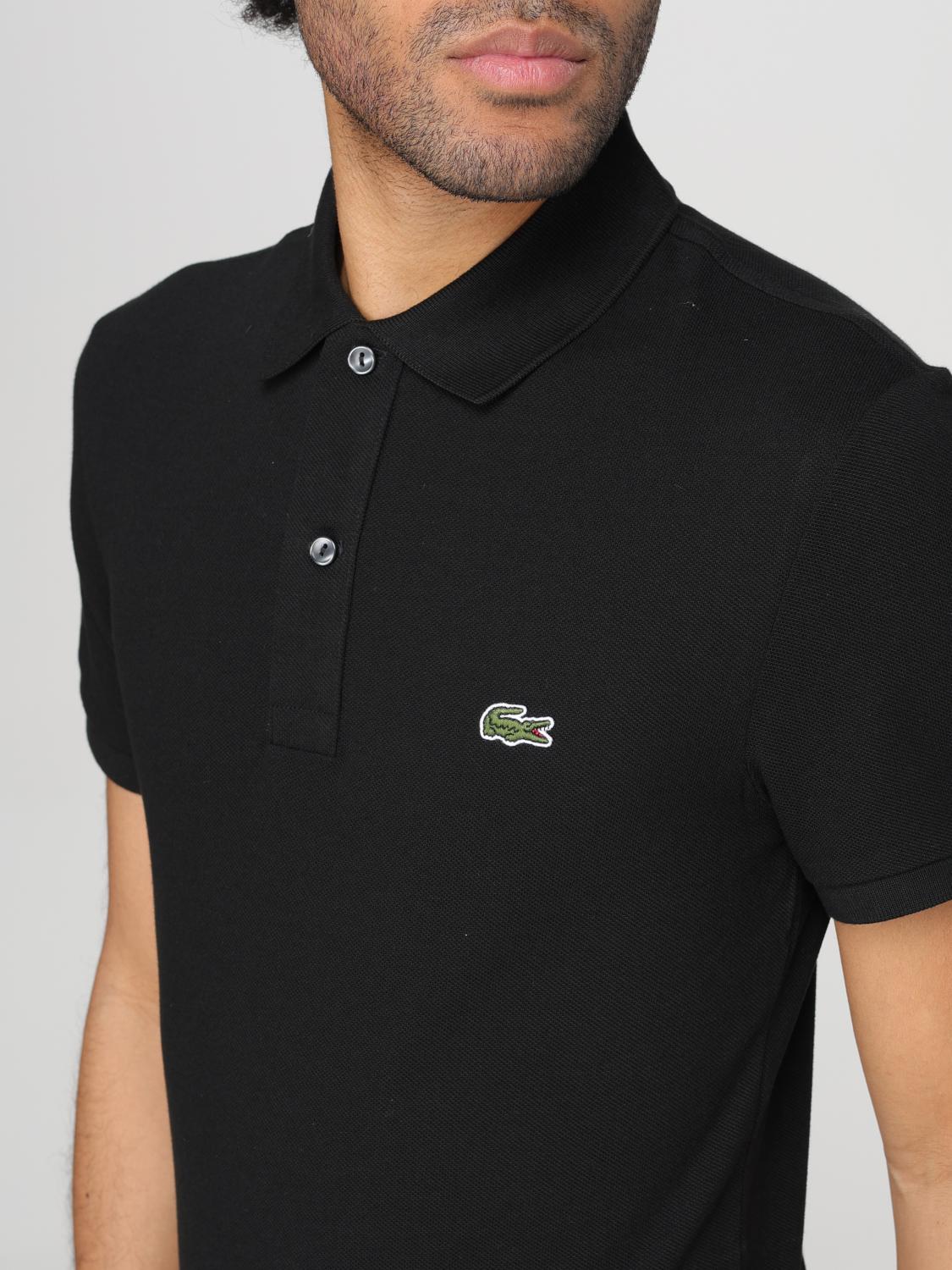LACOSTE POLO: Polo Lacoste in cotone , Nero - Img 3