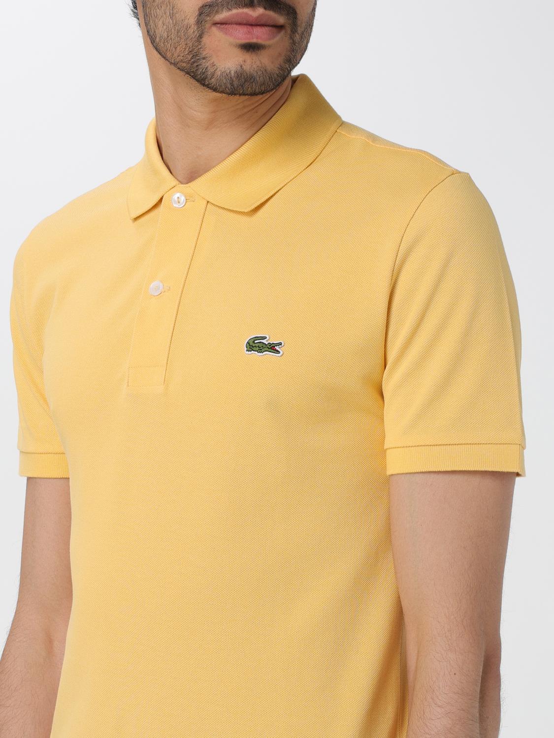 LACOSTE POLO: Polo Lacoste in cotone , Giallo - Img 3