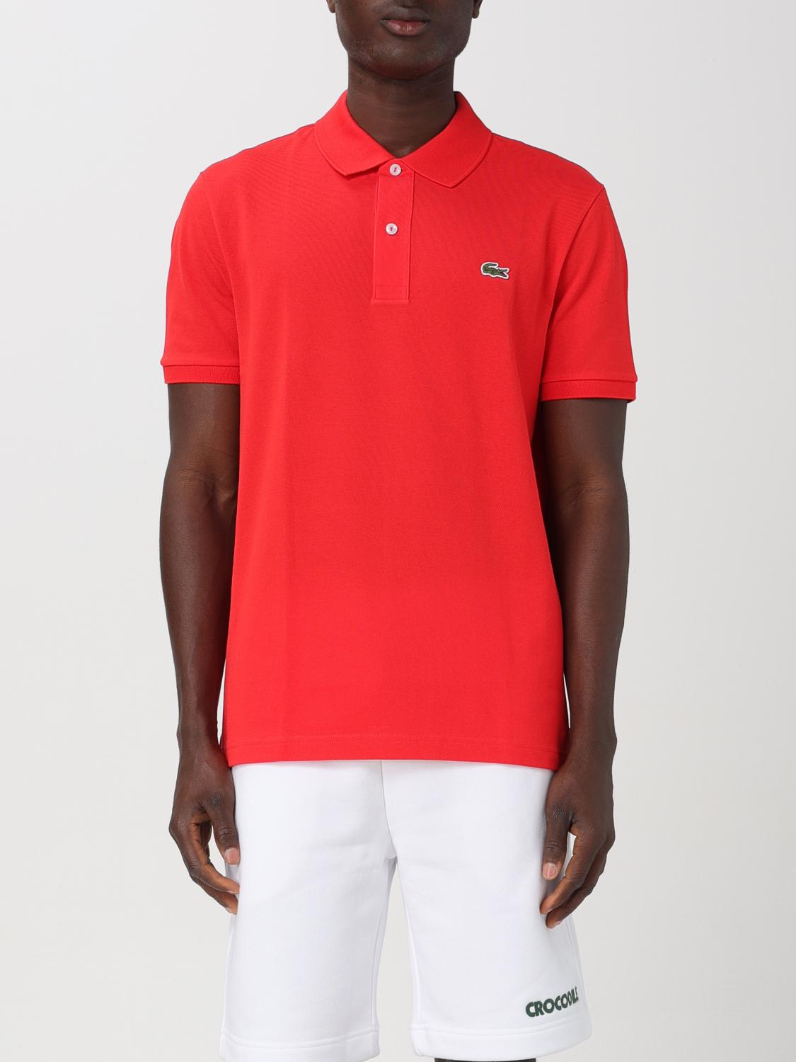 LACOSTE: Polo shirt men - Red | Lacoste polo shirt PH4012 online at ...