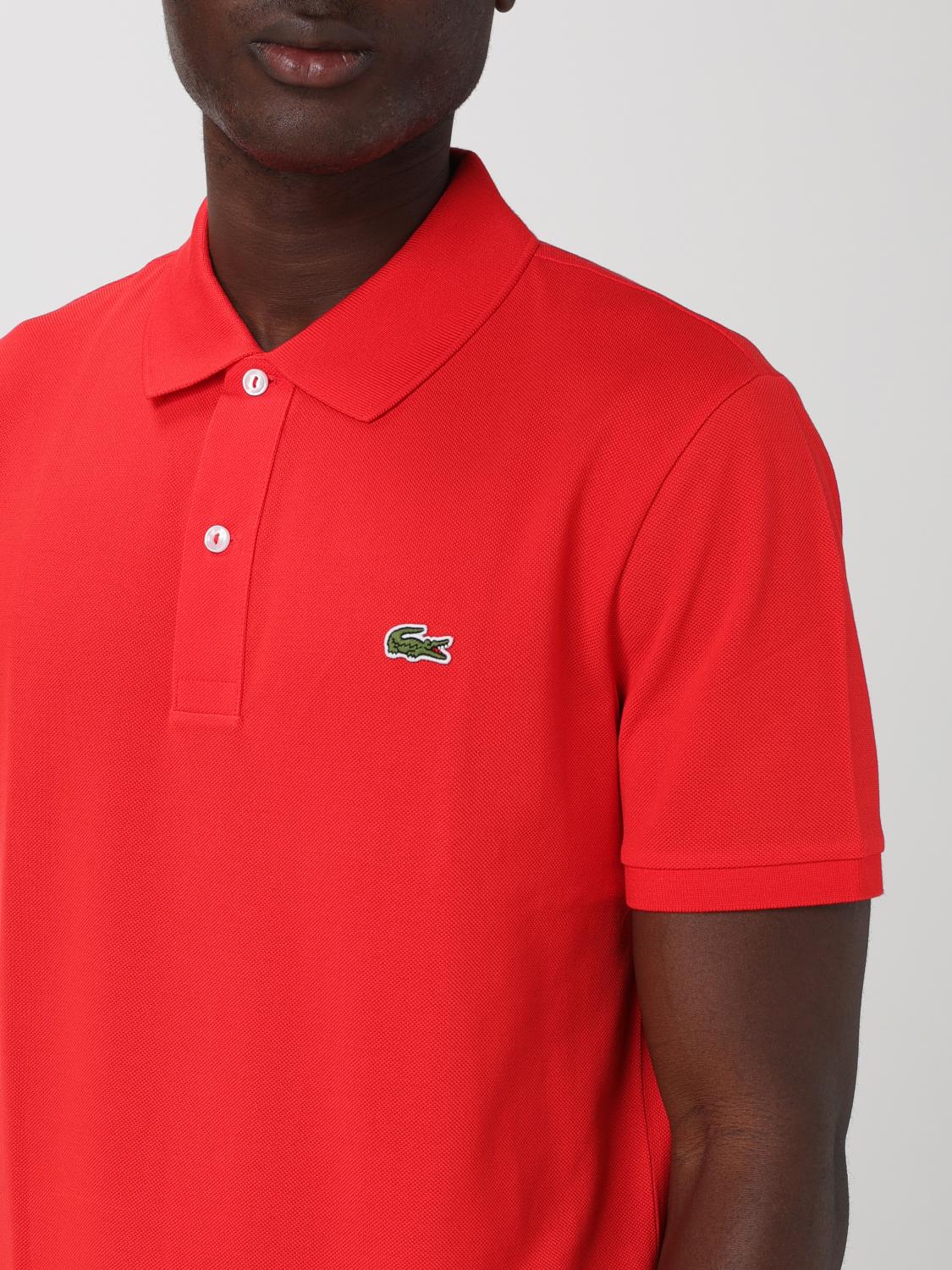 LACOSTE POLO: Polo Lacoste in cotone , Rosso - Img 3