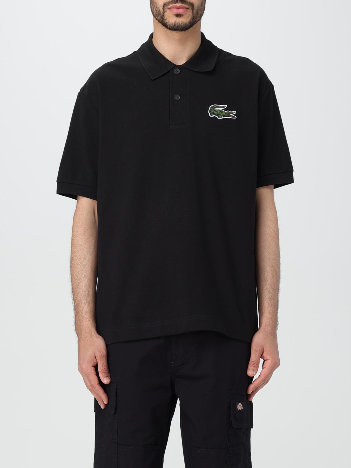 LACOSTE POLO: Polo Lacoste in cotone con logo , Nero - Img 1