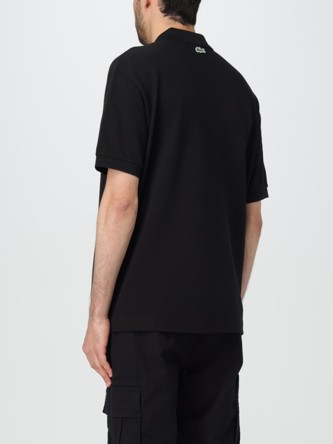 LACOSTE POLO: Polo Lacoste in cotone con logo , Nero - Img 2