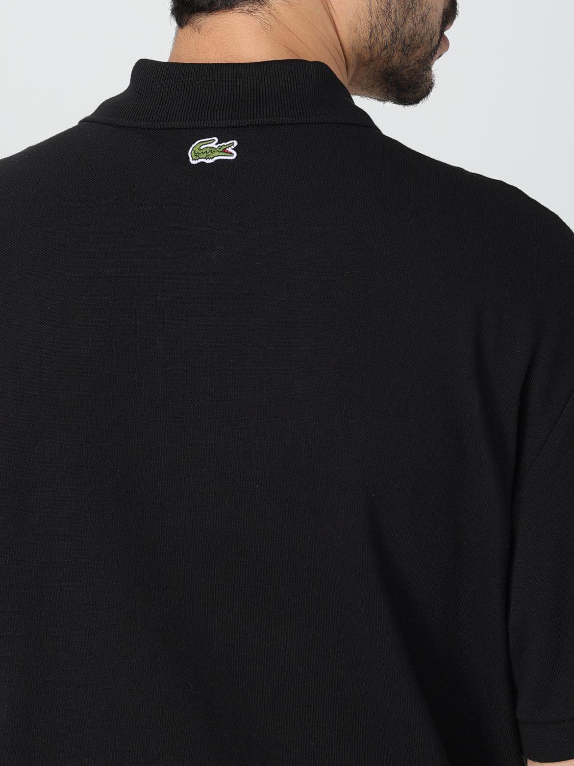 LACOSTE POLO: Polo Lacoste in cotone con logo , Nero - Img 3