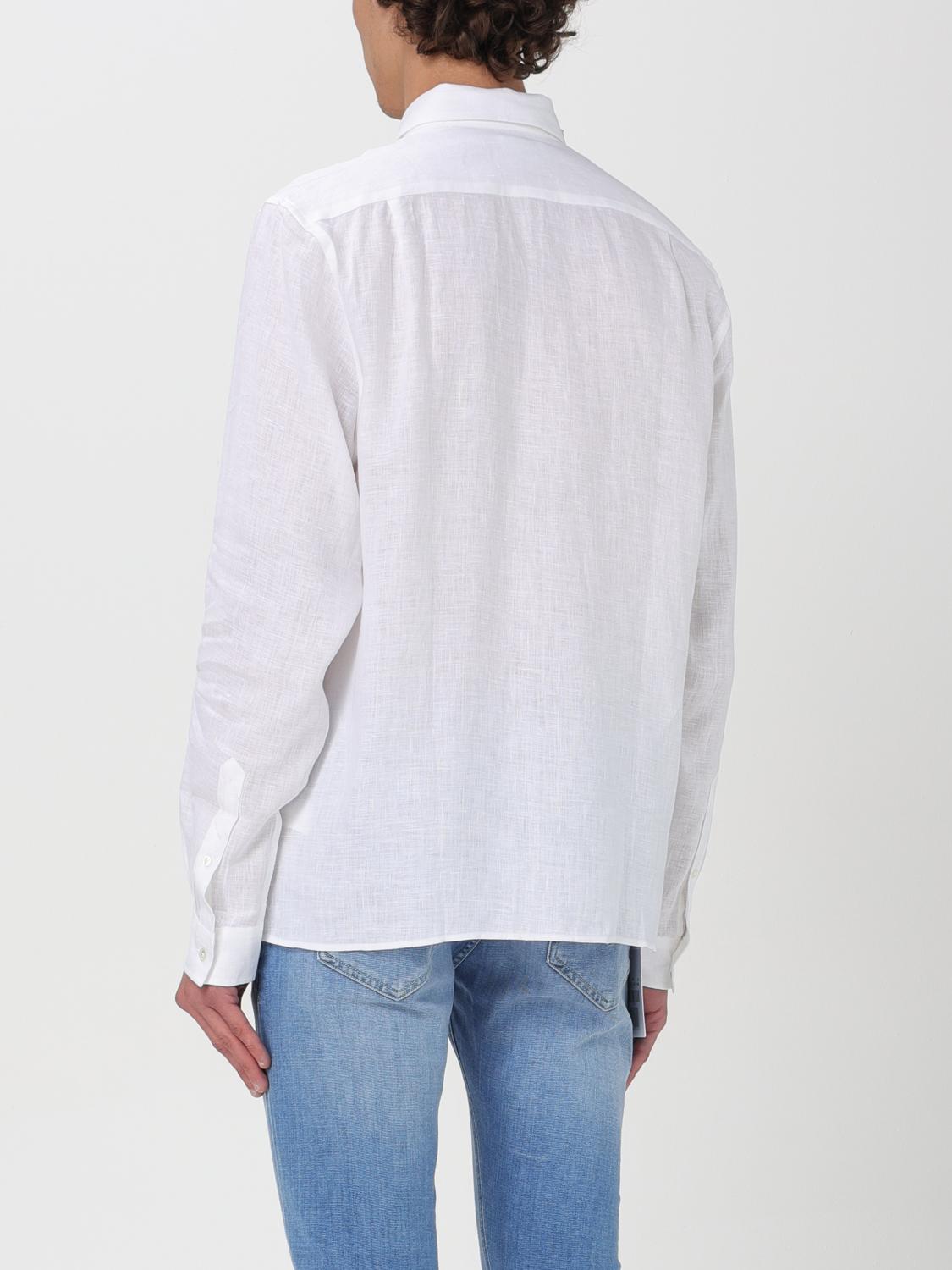 LACOSTE CAMICIA: Camicia Lacoste in lino con logo , Bianco - Img 2