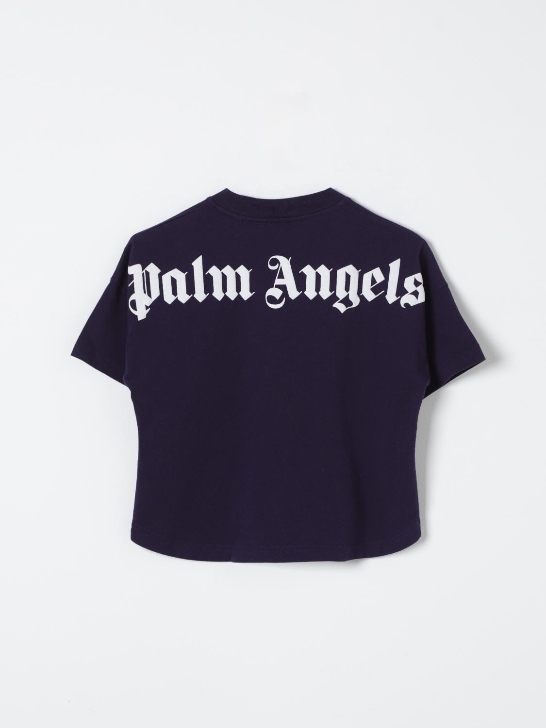 Palm Angels Outlet: T-shirt kids Kids - Navy | Palm Angels t