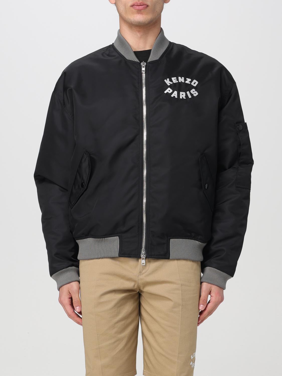 KENZO× リバーシブル ボンバー ジャケット XL相当　MA-1 黒 Kenzo ジャケット メンズ - ブラック | FE55BL1279OC | GIGLIO.COM